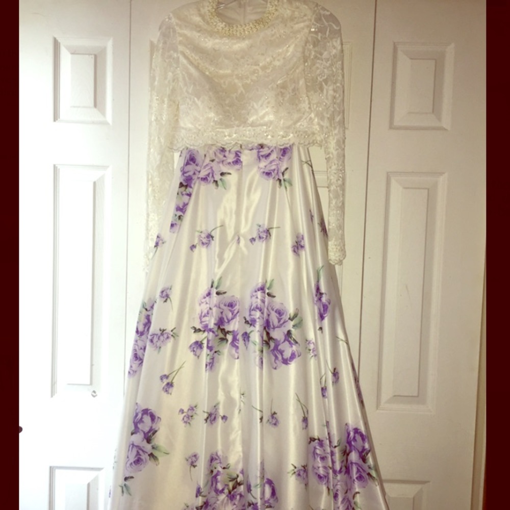 Two piece prom dress